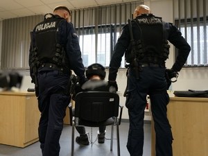 Zatrzymanie podejrzanego /KMP Bielsko-Biała /Policja