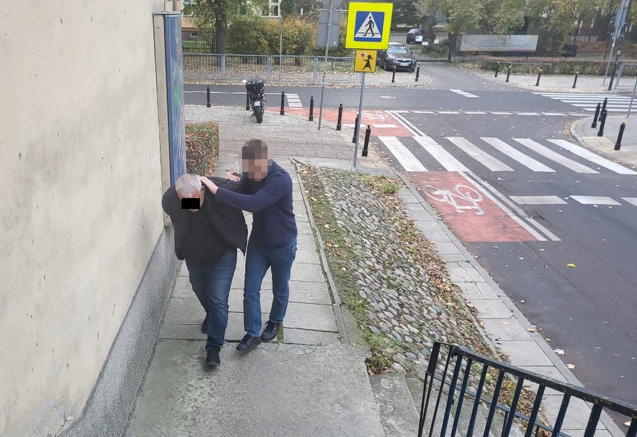 Zatrzymanie podejrzanego /KSP /Policja