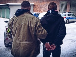 Zatrzymanie podejrzanego /KMP Zabrze /Policja