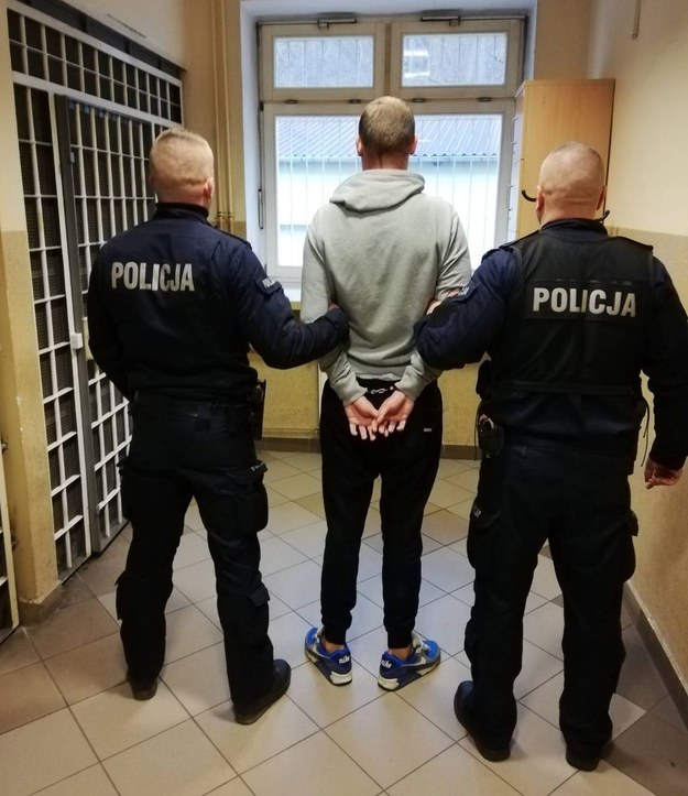 Zatrzymanie podejrzanego /KMP Gdańsk /Policja