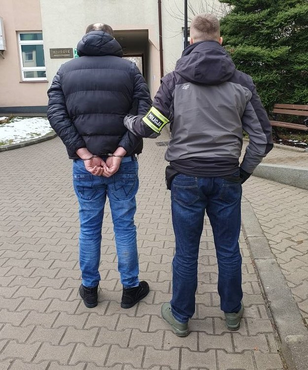 Zatrzymanie podejrzanego /KMP Łódź /Policja