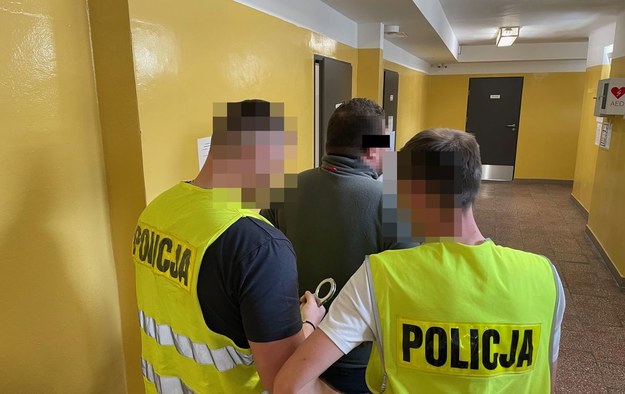 Zatrzymanie podejrzanego /KMP Lublin /Policja