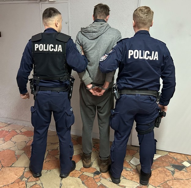 Zatrzymanie podejrzanego /KPP Września /Policja