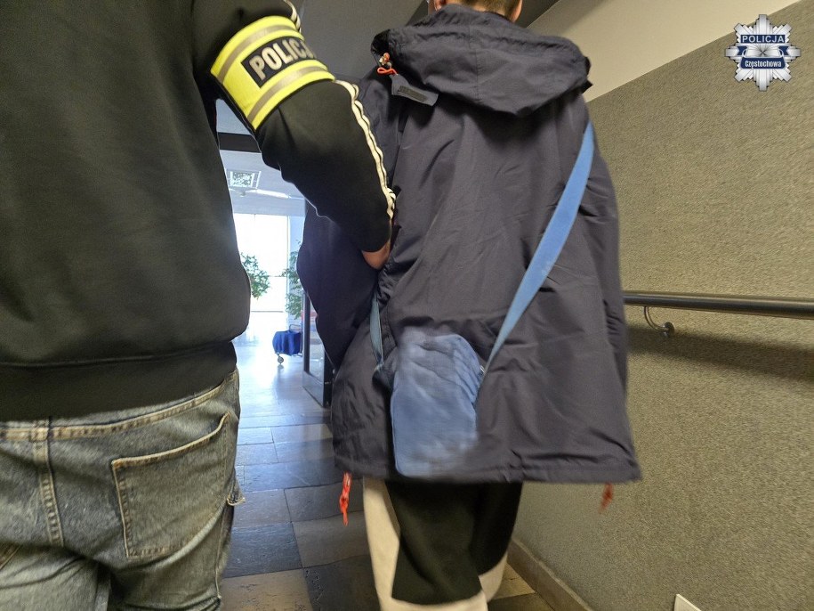 Zatrzymanie podejrzanych /Komenda Miejska Policji w Częstochowie /Policja