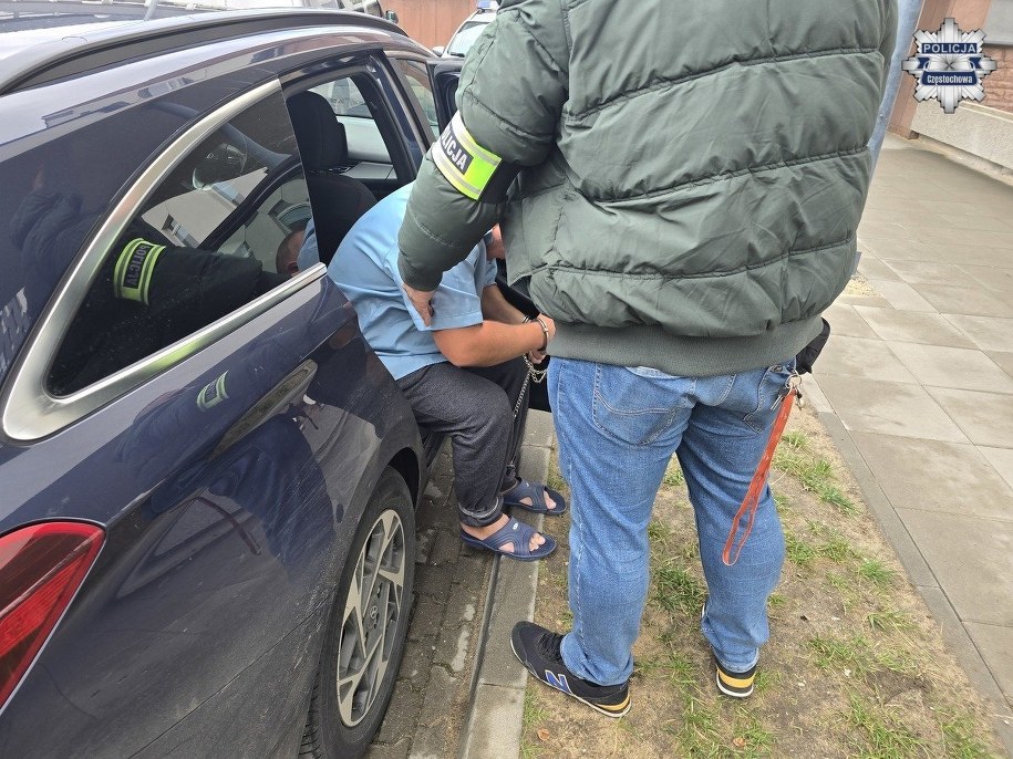 Zatrzymanie podejrzanych /Komenda Miejska Policji w Częstochowie /Policja