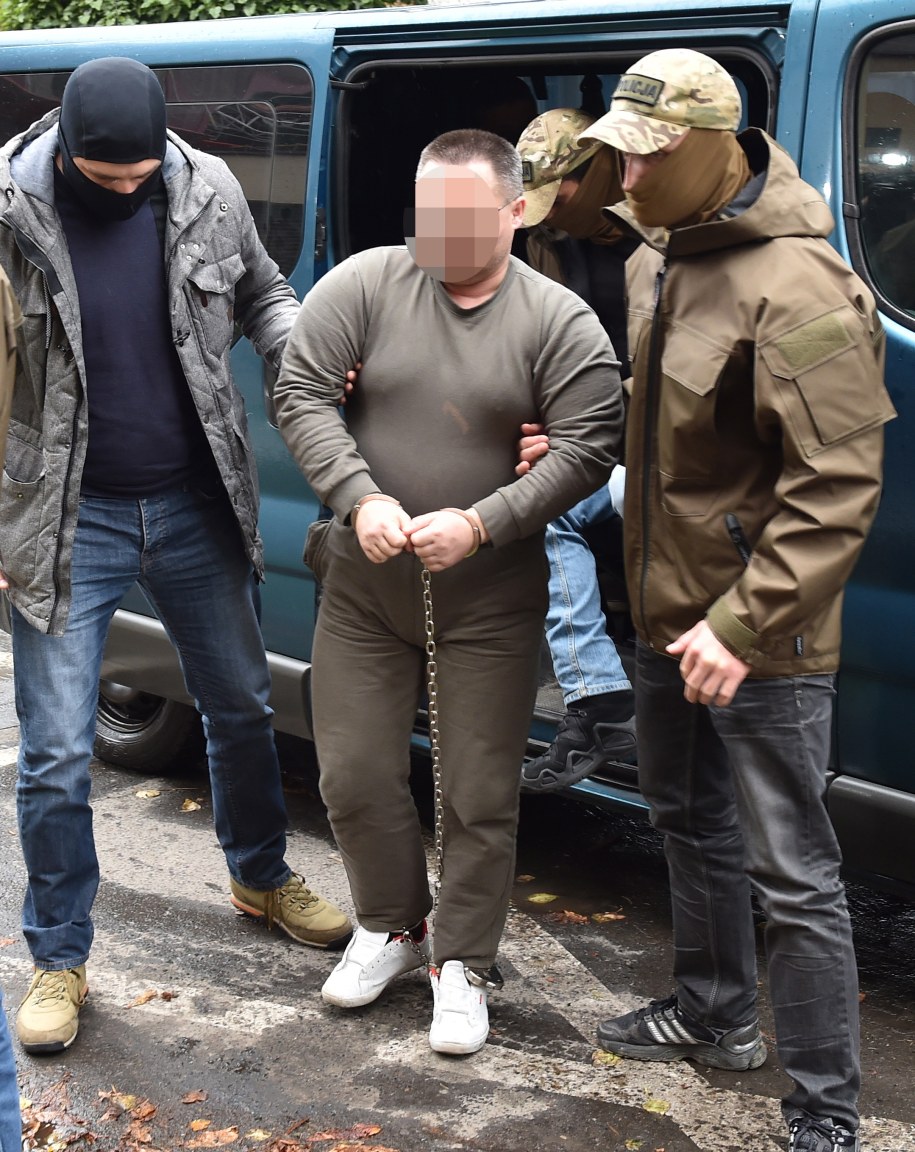 Zatrzymanie Roberta J. w październiku 2017 roku /Jacek Bednarczyk /PAP