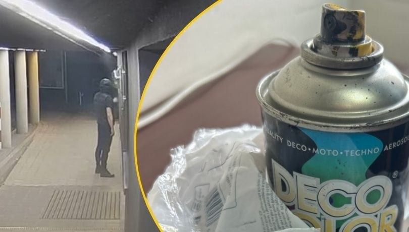Zatrzymano jednego ze sprawców uszkodzenia pamiątkowej tablicy /Zrzut ekranu /Policja