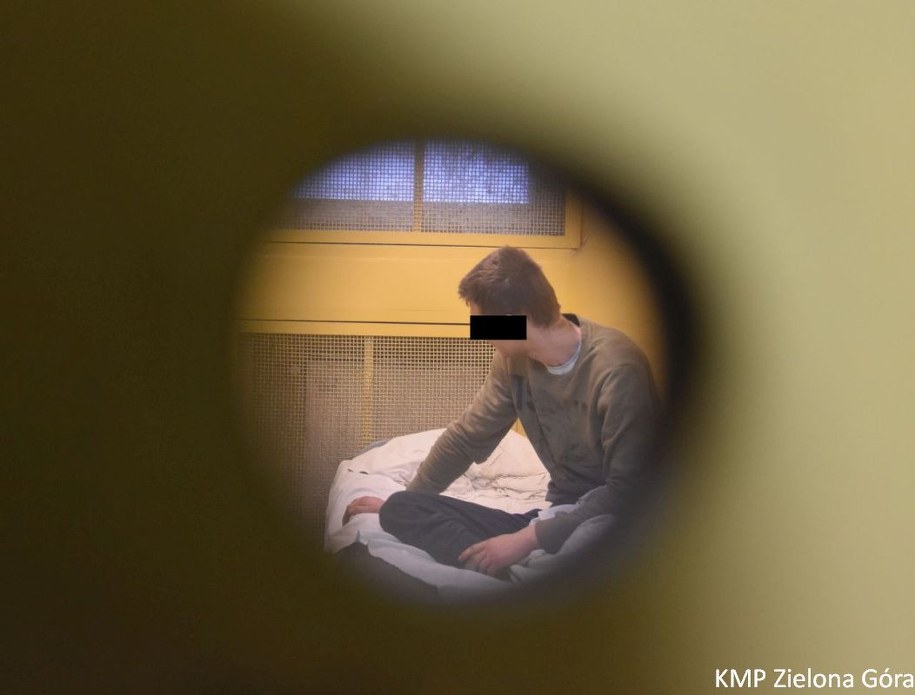 Zatrzymany 21-latek w policyjnym areszcie /Policja /