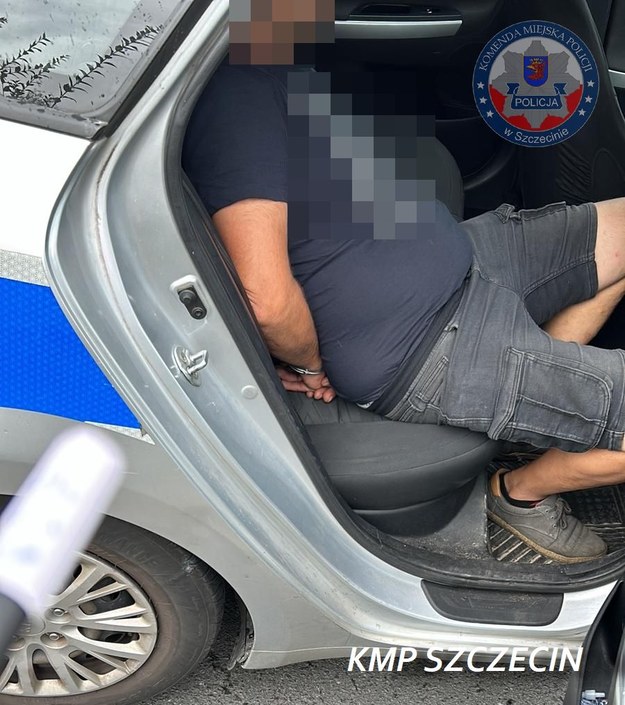 Zatrzymany 43-latek był pod wpływem alkoholu i narkotyków /KMP Szczecin /Policja