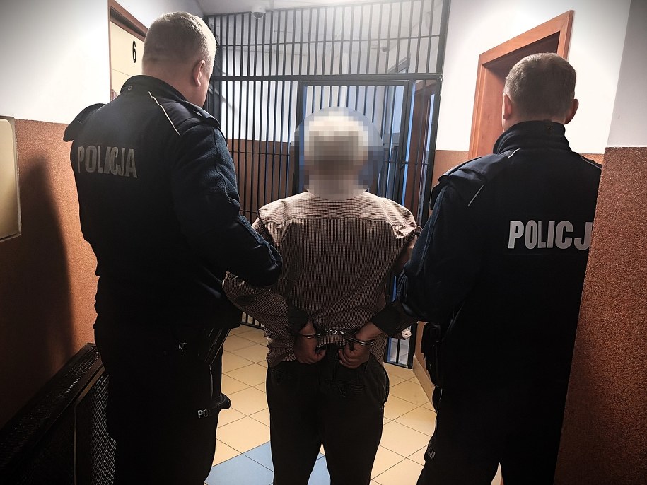 Zatrzymany 67-letni mężczyzna /KPP w Płońsku /