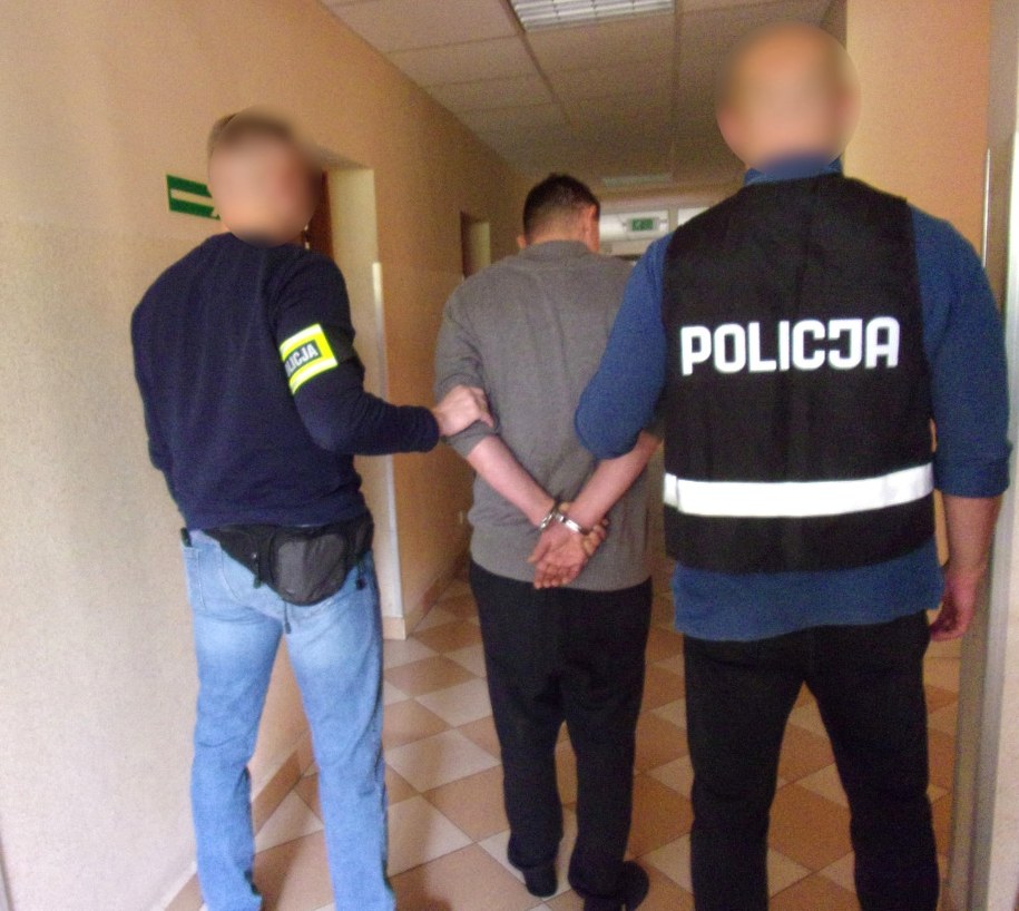 Zatrzymany agresor /KPP Grodzisk Mazowiecki /Policja