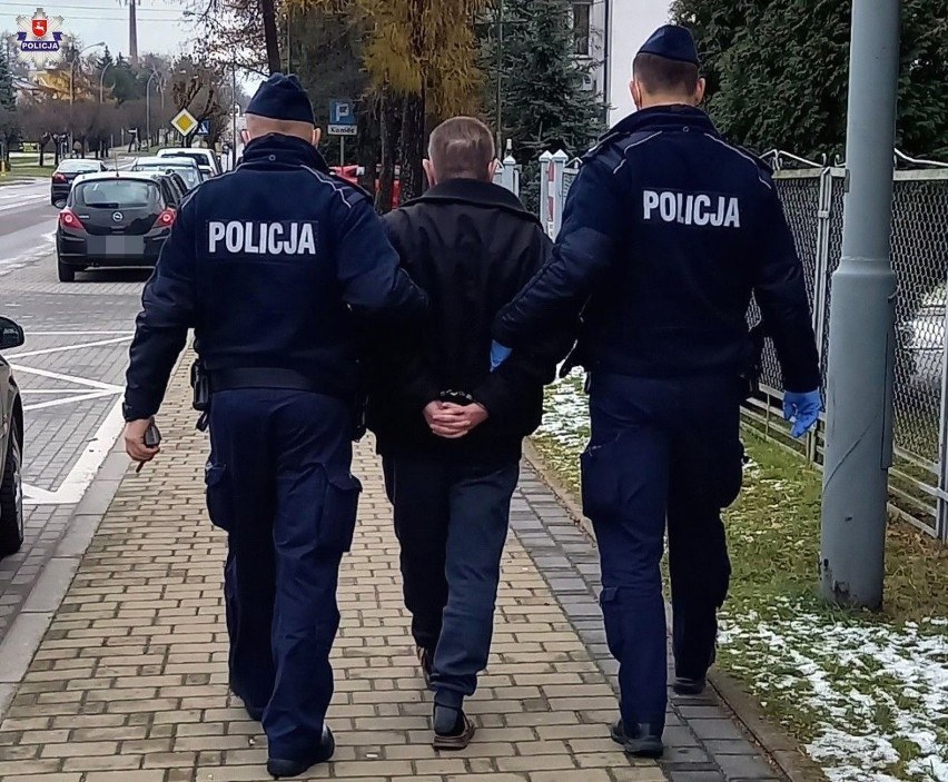 Zatrzymany mężczyzna /Policja