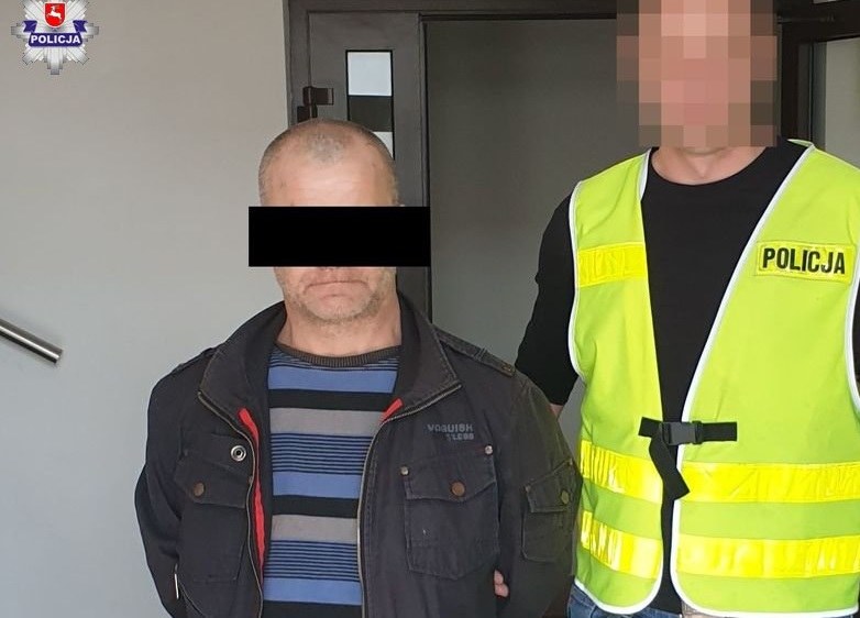 Zatrzymany mężczyzna /Lubelska Policja /