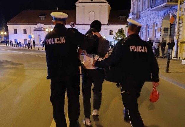 Zatrzymany mężczyzna /KMP Lublin /Policja