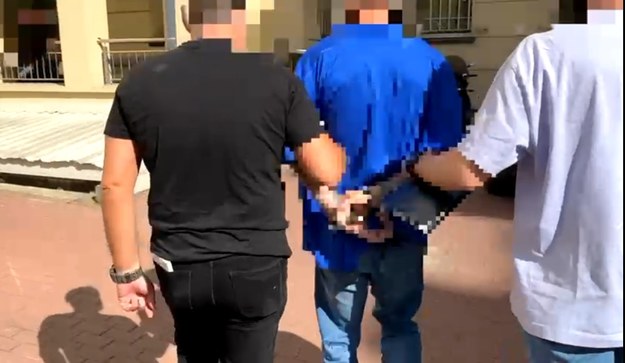 Zatrzymany mężczyzna /Komenda Rejonowa Policji Warszawa I  /