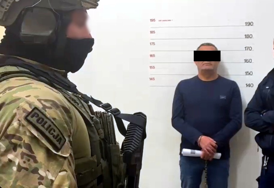 Zatrzymany Turek na zdjęciu udostępnionym przez policjantów /Policja