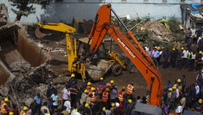 Zawalił się budynek w Indiach