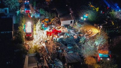 Zawalił się dom jednorodzinny. Pod gruzami znaleziono ciało kobiety, dwie osoby uratowane 