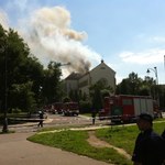 Zawaliła się spalona wieża kościoła na Targówku w Warszawie