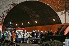 Zawalony tunel na japońskiej autostradzie