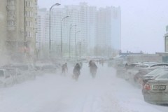 Zawieje i zamiecie śnieżne sparaliżowały Kijów