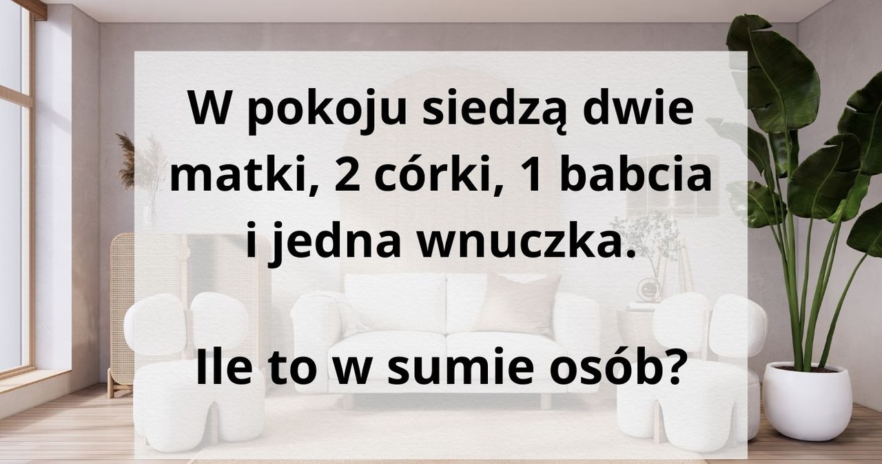 Zawiła zagadka na logiczne myślenie /Canva Pro /Canva Pro