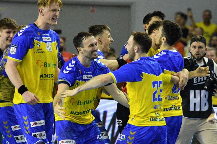 Zawodnicy Barlinka Industrii Kielce /Piotr Polak /PAP