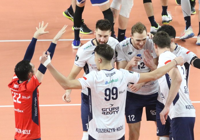 Zawodnicy Grupy Azoty ZAKSY Kędzierzyn-Koźle. Zdjęcie archiwalne /Krzysztof Świderski /PAP