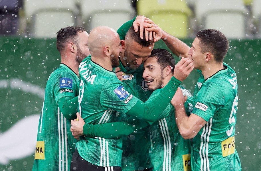 Zawodnicy Legii Warszawa w meczu Ekstraklasy z Lechią Gdańsk, 25 kwietnia / 	Adam Warżawa    /PAP