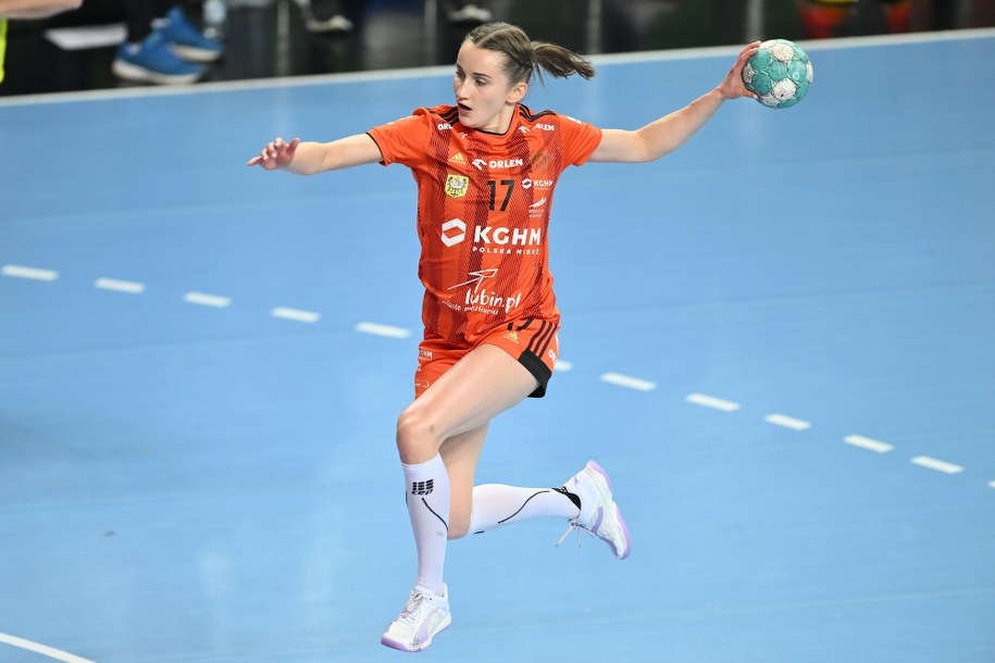 Zawodniczka KGHM MKS Zagłębia Lubin Adrianna Górna /Maciej Kulczyński /PAP