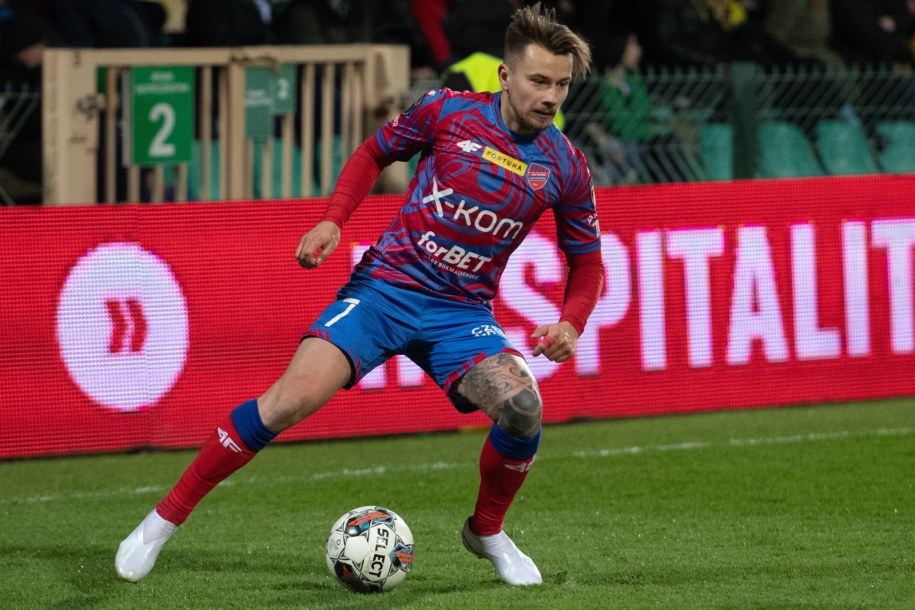 Zawodnik Rakowa Częstochowa Fran Tudor /Wojciech Jargilo /PAP