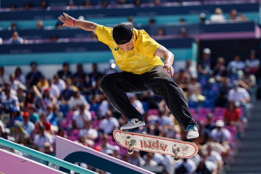 Zawody w skateboardingu na Letnich Igrzyskach Olimpijskich 2024 w Paryżu /Mast Irham /PAP/EPA