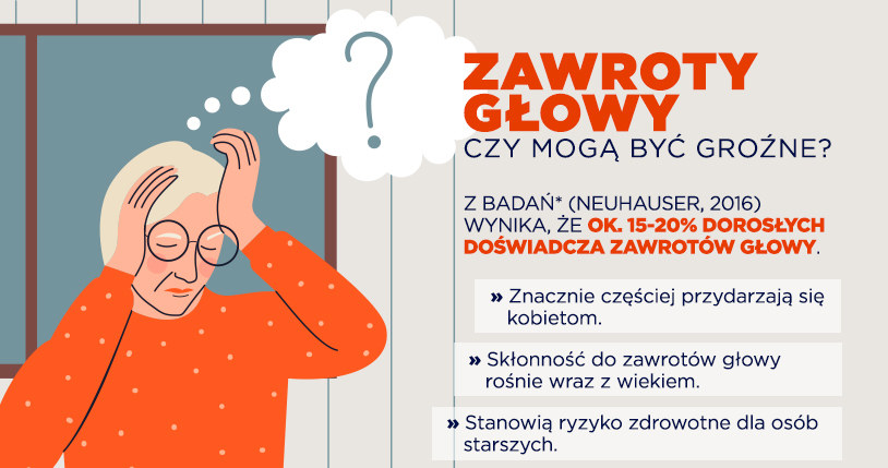 Zawroty głowy bywają uciążliwą dolegliwością /INTERIA.PL