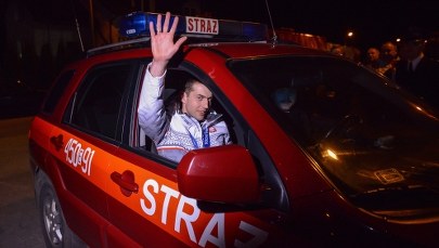 Zbigniew Bródka zasłabł podczas powitania w Domaniewicach