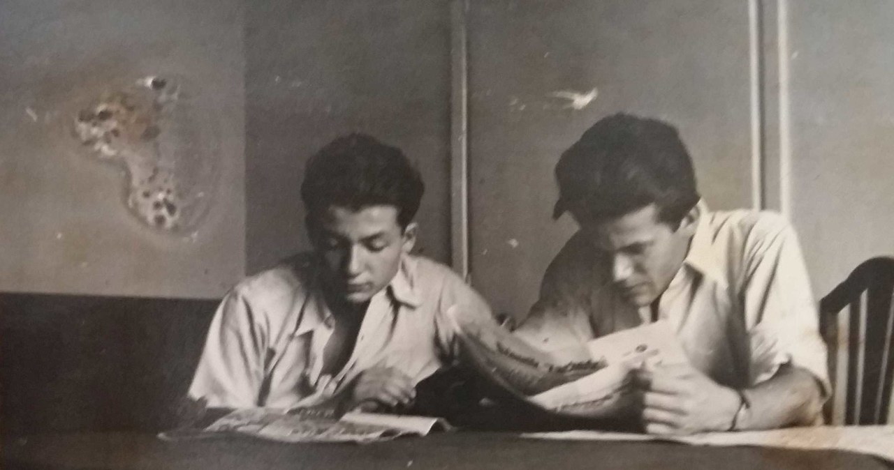 Zbigniew Cybulski z bratem Antonim, 1952 r. / archiwum Jadwigi Jaruzelskiej /archiwum prywatne