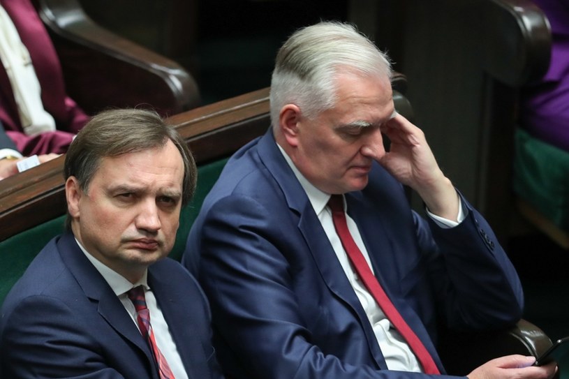 Zbigniew Ziobro i Jarosław Gowin /fot. Andrzej Iwanczuk /Reporter