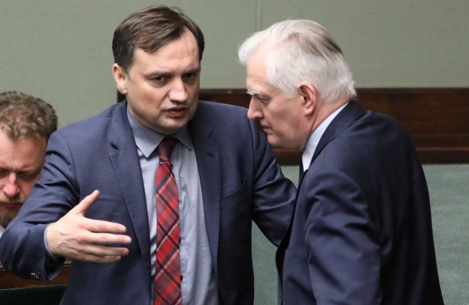 Zbigniew Ziobro i Jarosław Gowin / 	Leszek Szymański    /PAP