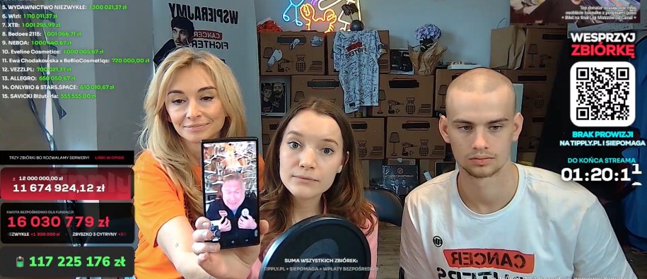 Zbiórka influencera Łatwoganga na pomoc dzieciom chorującym na raka bije rekordy /