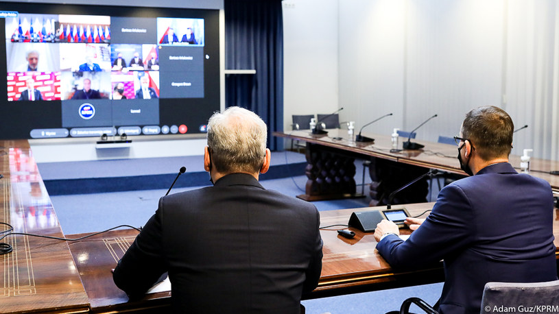 Zdalne spotkanie z premierem w sprawie szczepień /Adam Guz /materiały prasowe