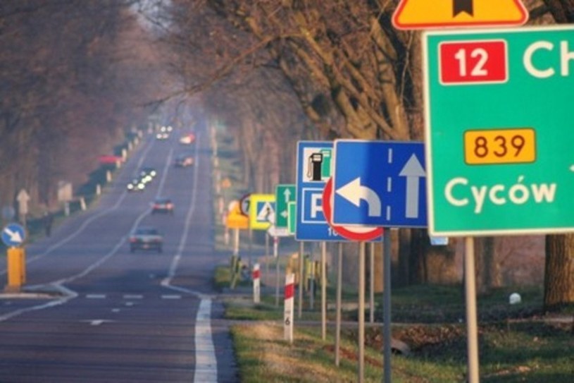 Zdaniem NIK przy polskich drogach znajduje się zbyt wiele znaków /INTERIA.PL