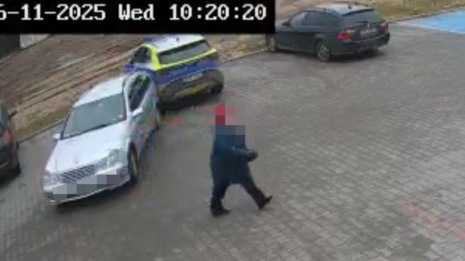 Zdarzenie zarejestrowały kamery monitoringu /KPP Bytów /Policja