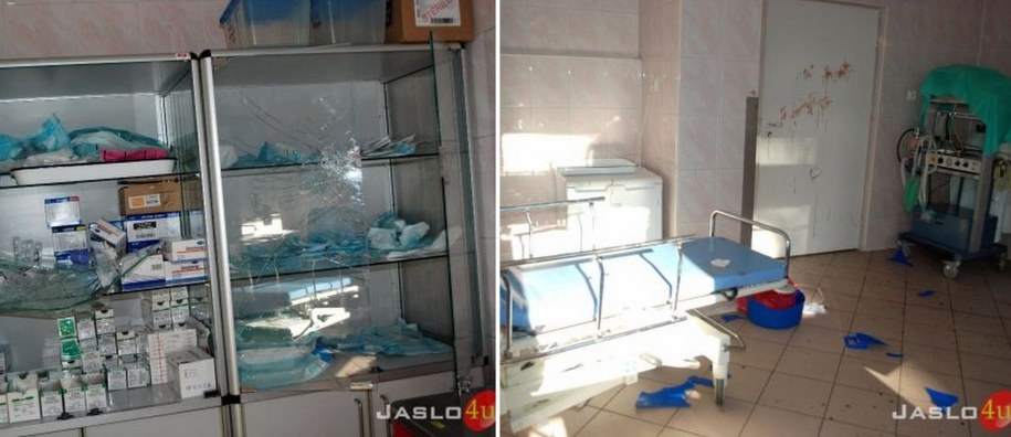 Zdemolowany gabinet na SOR /Ilona Dziedzic/Jaslo4U /