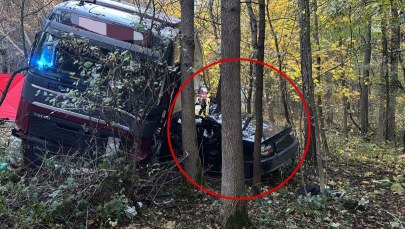 Zderzenie ciężarówek i bmw skończyło się tragedią. Wypadek przy przejściu granicznym