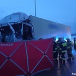 Zderzenie ciężarówek na A1 koło Częstochowy. Nie żyje jedna osoba
