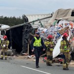 Zderzenie ciężarówek na S8 koło Zduńskiej Woli. Ogromny korek