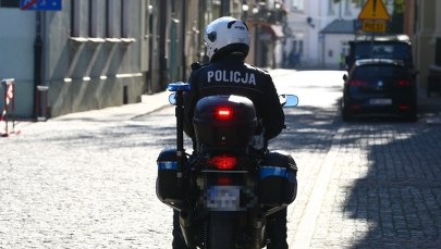 Zderzenie czterech policyjnych motocykli