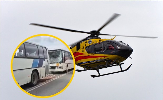 Zderzenie dwóch autokarów z dziećmi. Są poszkodowani