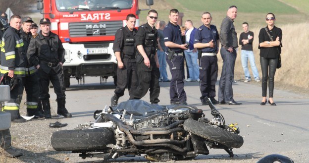 Zderzenie dwóch motocyklistów. Obaj nie żyją. /PAP