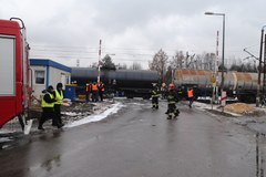 Zderzenie dwóch pociągów w Myszkowie