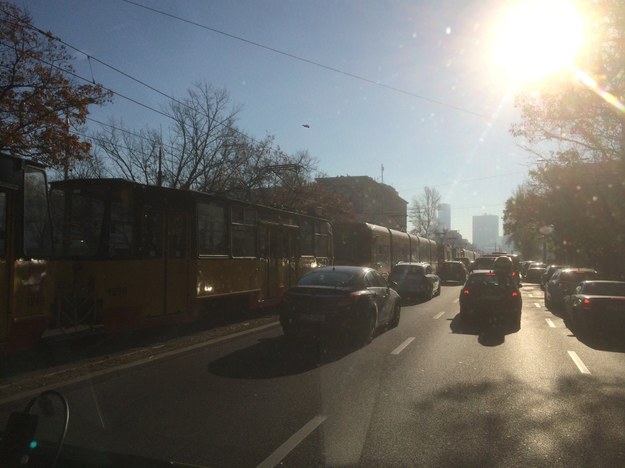 Zderzenie dwóch tramwajów w Warszawie /Krzysztof Zasada /RMF FM